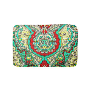 Tapis De Bain Décor néon arabesque : style années 80.
