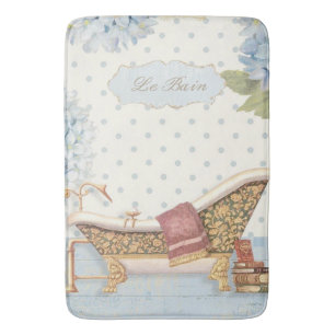 Tapis De Bain Décor vintage sensible de salle de bains de "Le