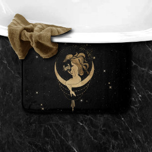 Tapis De Bain Déesse du Zodiaque Astrologie du cancer de l'or