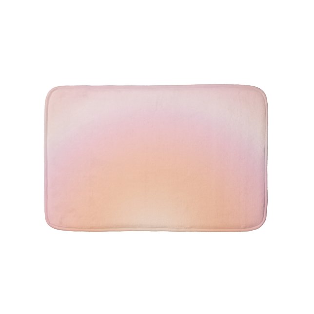 Tapis De Bain Dégradé Fuzz Peach (Devant)