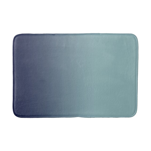 Tapis De Bain Dégradé gris-bleu. (Devant)