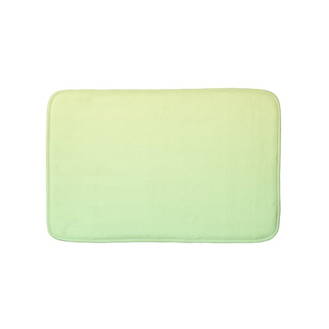 Tapis De Bain Dégradé jaune et vert (Devant)