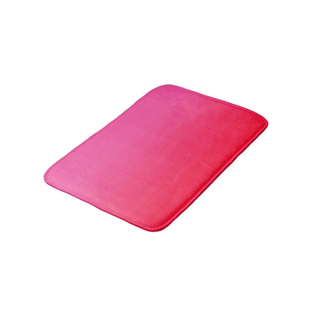 Tapis De Bain Dégradé rose et rouge (Angle)