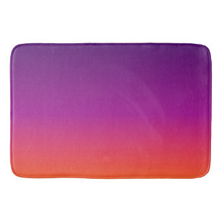 Tapis De Bain dégradé violet, rose et orange foncé