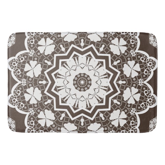 Tapis De Bain Dentelle blanche (Devant)