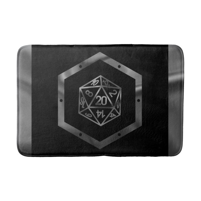 Tapis De Bain Dés RPG | Imaginaire Old School Tabletop Retro Gam (Devant)
