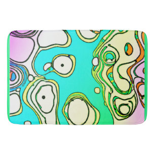 Tapis De Bain Design d'art Motif moderne