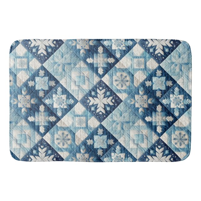 Tapis De Bain Design de Noël doré (Devant)
