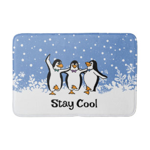 Tapis De Bain Design de pingouins dansants