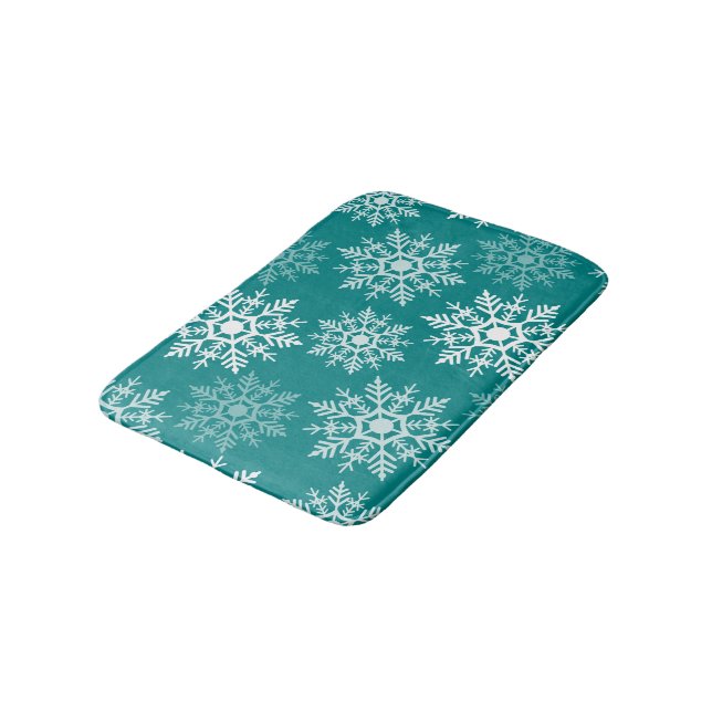Tapis De Bain Design des étoiles de neige - Mat de bain (Angle)