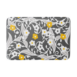 Tapis De Bain Design floral, motif moderne, vignes, fleurs