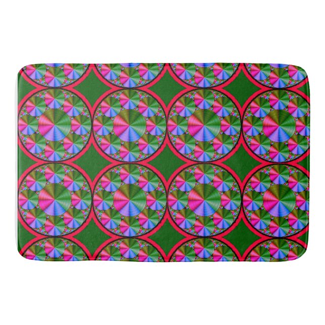 Tapis De Bain Design numérique coloré Grand Mat de bain - Parfai (Devant)