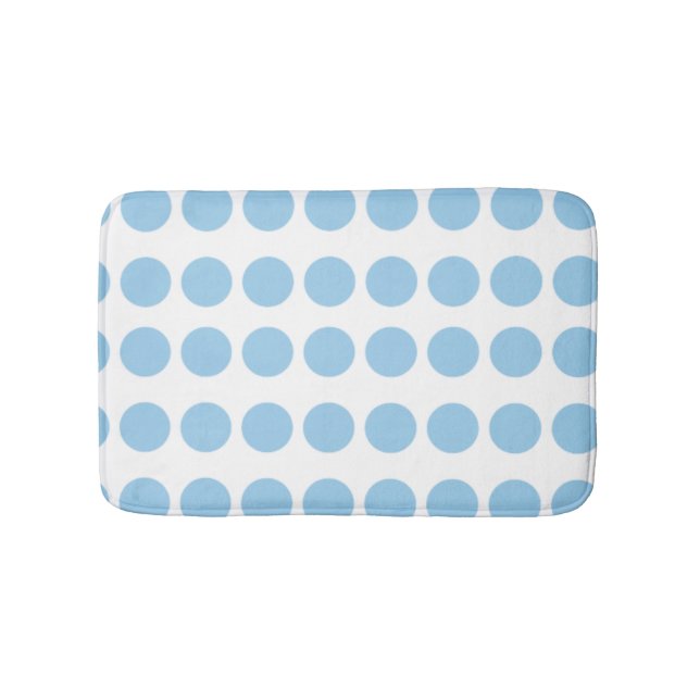Tapis De Bain Design Pois bleu (Devant)