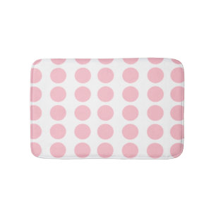 Tapis De Bain Design Pois rose