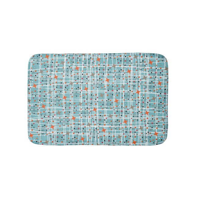 Tapis De Bain Design rétro étoilé atomique des années 1950 (Devant)
