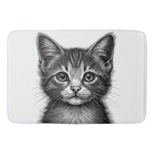 Tapis De Bain Dessin adorable de Young Cat