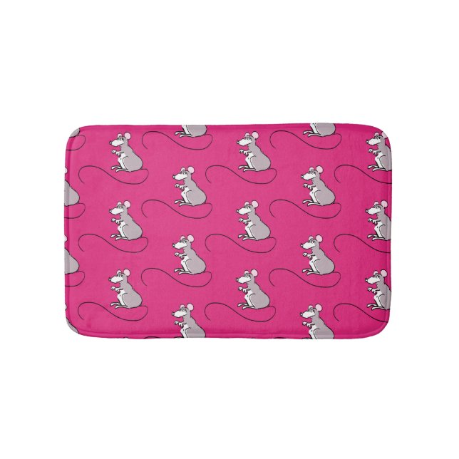 Tapis De Bain Dessin chinois Rat Année Zodiac Anniversaire Bain  (Devant)