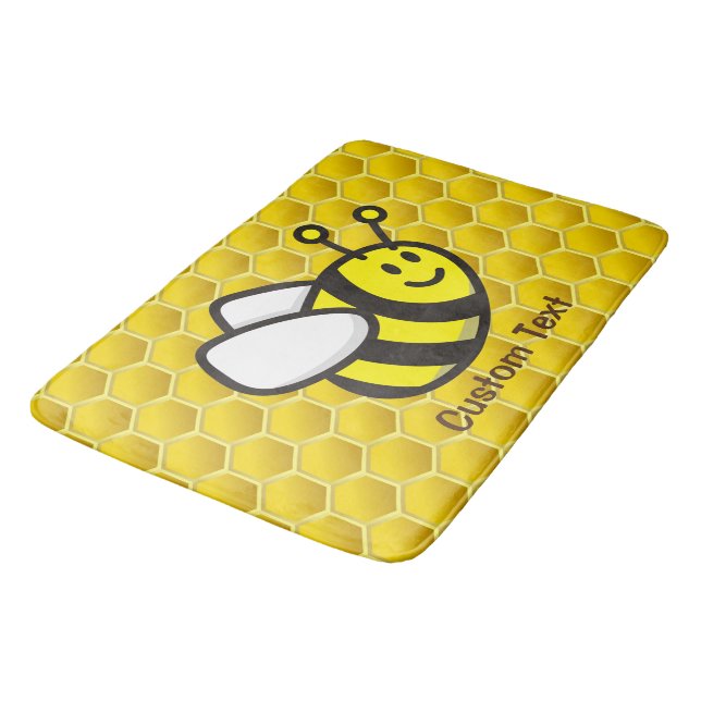 Tapis De Bain Dessin sur les abeilles (Angle)