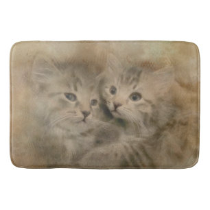 Tapis De Bain Deux Cuisinières Grises En Aquarelle