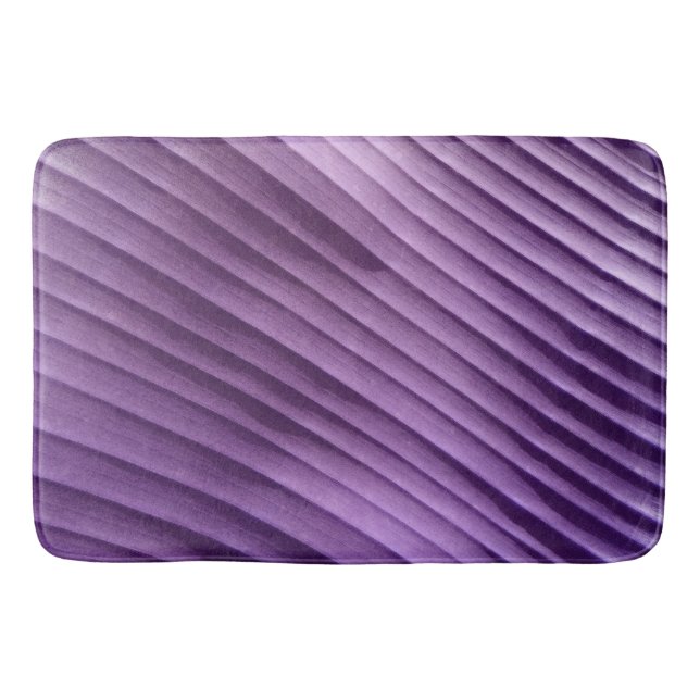 Tapis De Bain Diagonale pourpre feuille (Devant)