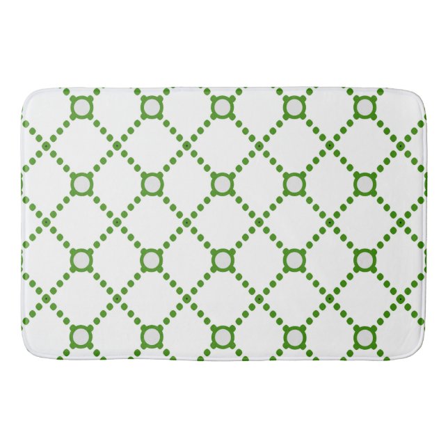 Tapis De Bain Diamant vert moderne (Devant)