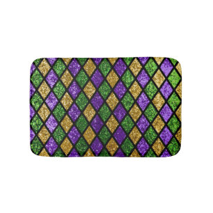 Tapis De Bain Diamants de paillettes scintillants, arrière - pla
