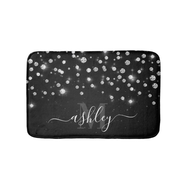 Tapis De Bain Diamants noirs (Devant)