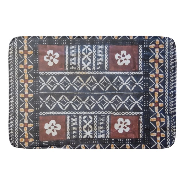Tapis de bain d'impression de tissu de Tapa des (Devant)