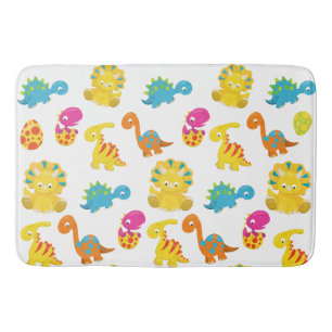 Tapis De Bain Dinosaures Mignons, Motif De Dinosaures, Baby Dino