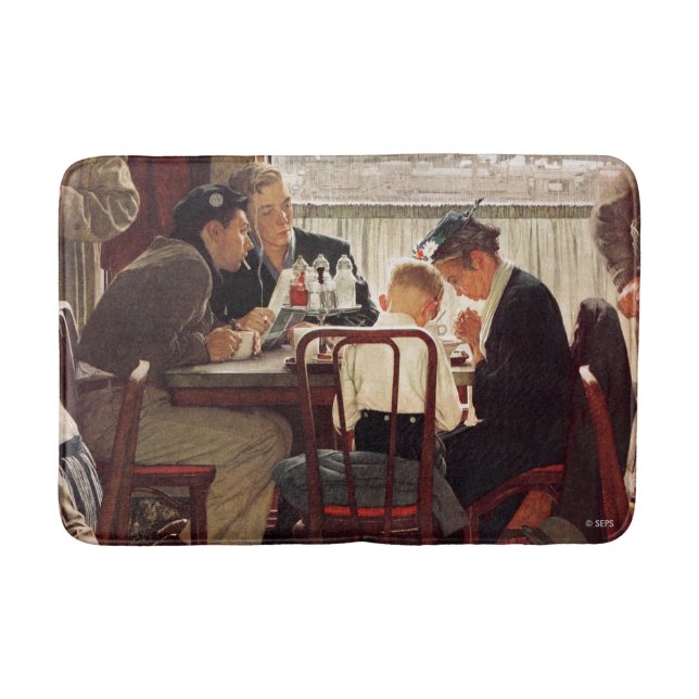 Tapis De Bain Dire grâce par Norman Rockwell (Devant)
