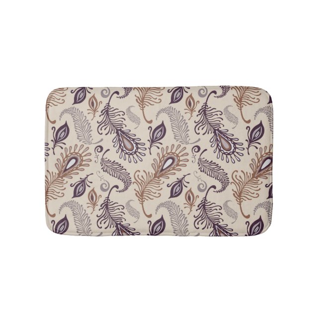 Tapis De Bain Divers motif de plume (Devant)