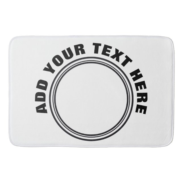 Tapis De Bain do-it-yourself - Ajoutez votre propre signe, photo (Devant)