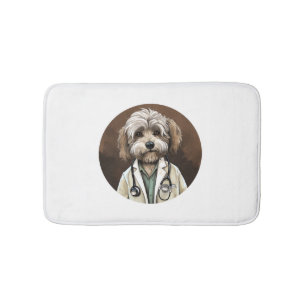 Tapis De Bain Docteur en Chien Havanais