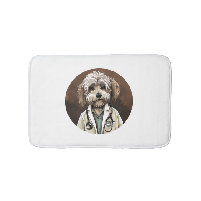 Tapis De Bain Docteur en Chien Havanais (Devant)