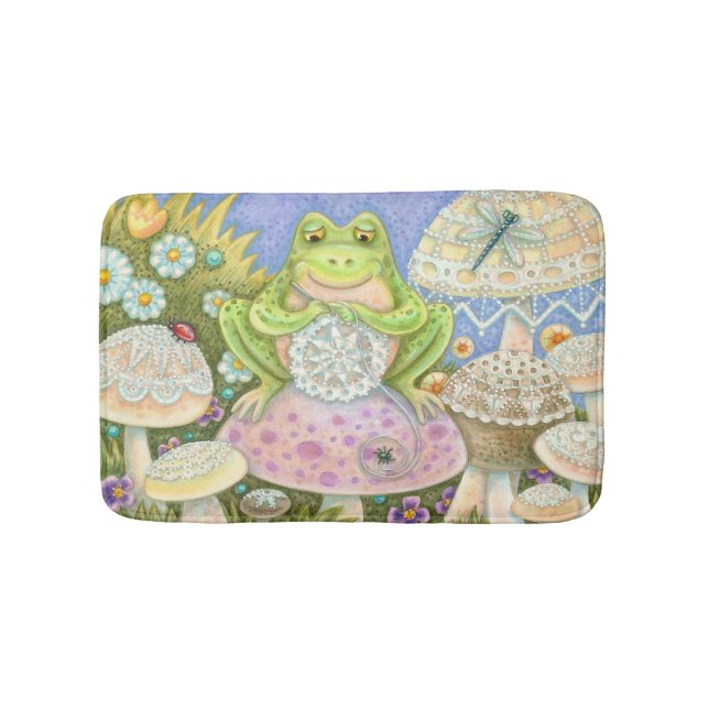 Tapis De Bain Doiliers Faire Un FROG FROG Home Hoppy BATH MAT (Devant)