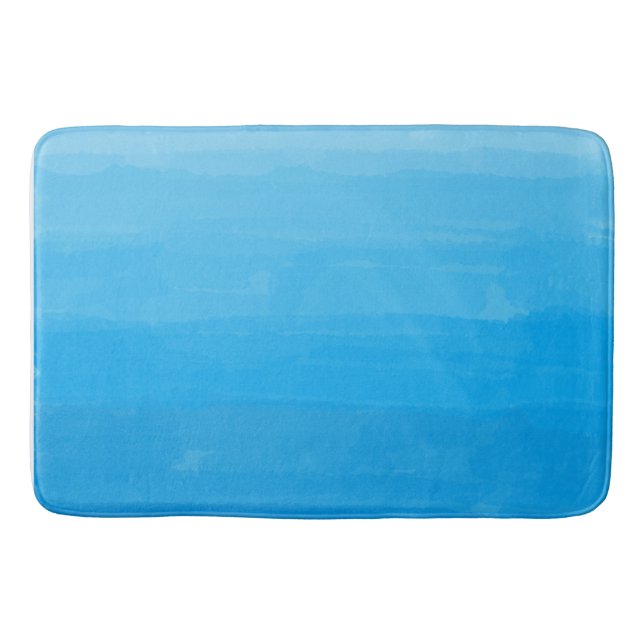 Tapis de bain d'Ombre de bleu d'océan (Devant)