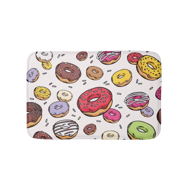 Tapis De Bain Donuts seamless pattern (Devant)