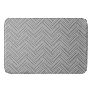 Tapis De Bain Double blanc de Grey stripes