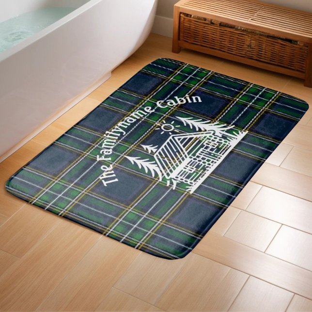 Tapis De Bain Douche Tartan Plaid Personnalisée Pour Cabine De F (Créateur téléchargé)