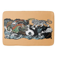 Dragon chinois contre le tigre