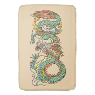 Tapis De Bain Dragon chinois traditionnel