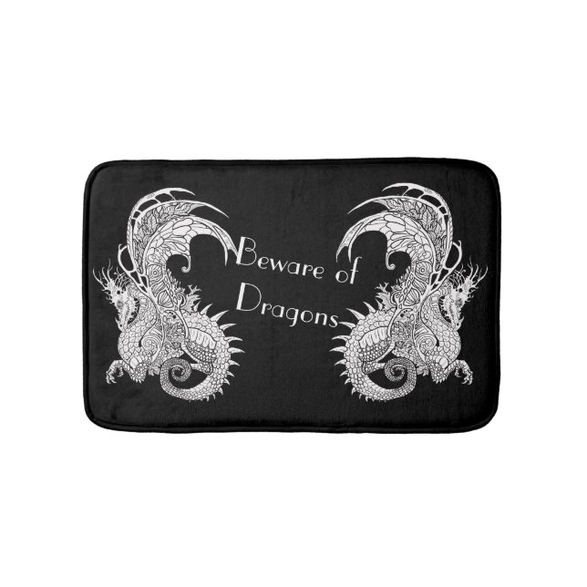 Tapis De Bain Dragon de style Art nouveau (Devant)