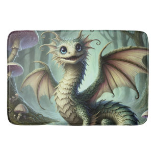 Tapis De Bain Dragon Jabberwocky Mignon Créature Fantastique Art