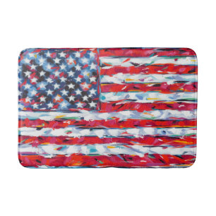 Tapis De Bain Drapeau américain