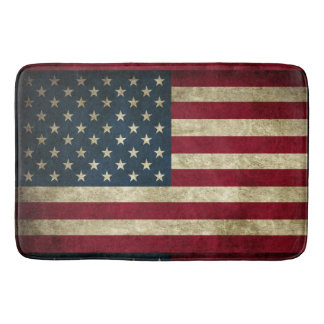 Tapis De Bain Drapeau américain patriotique rustique américain