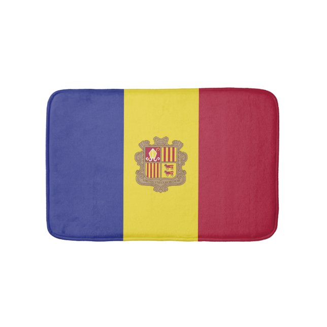 Tapis De Bain drapeau d'Andorre (Devant)