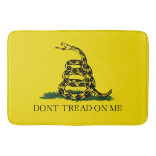 Tapis De Bain Drapeau de Gadsden (Ne pas me rouler dessus) (Drap