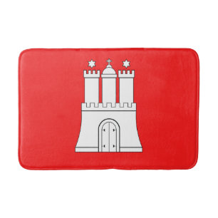 Tapis De Bain Drapeau de Hambourg