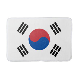 Tapis De Bain Drapeau de la Corée du Sud