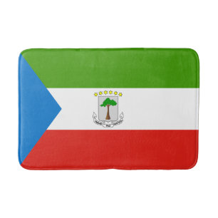 Tapis De Bain Drapeau de la Guinée équatoriale